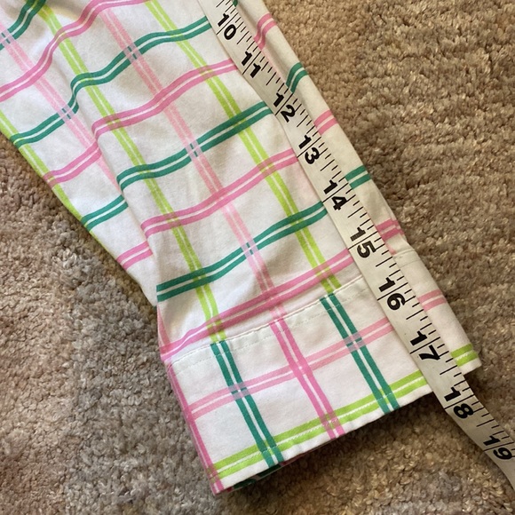 Lilly Pulitzer Plaid Button Down Shirt Size 8 EUC see photos - Picture 8 of 9